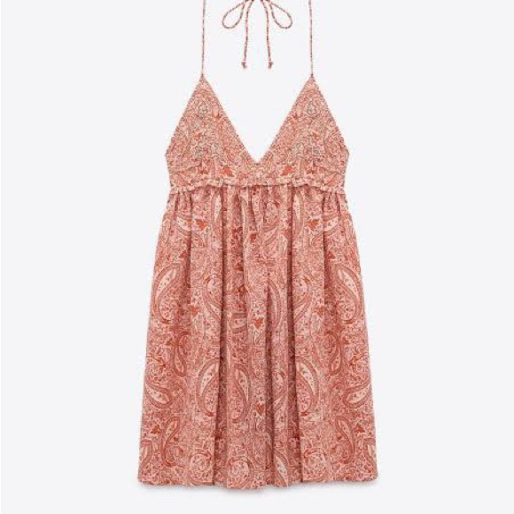 ZARA BEADED PRINTED MINI DRESS
ECRU / RED 0/7200/226/067/02 Small
